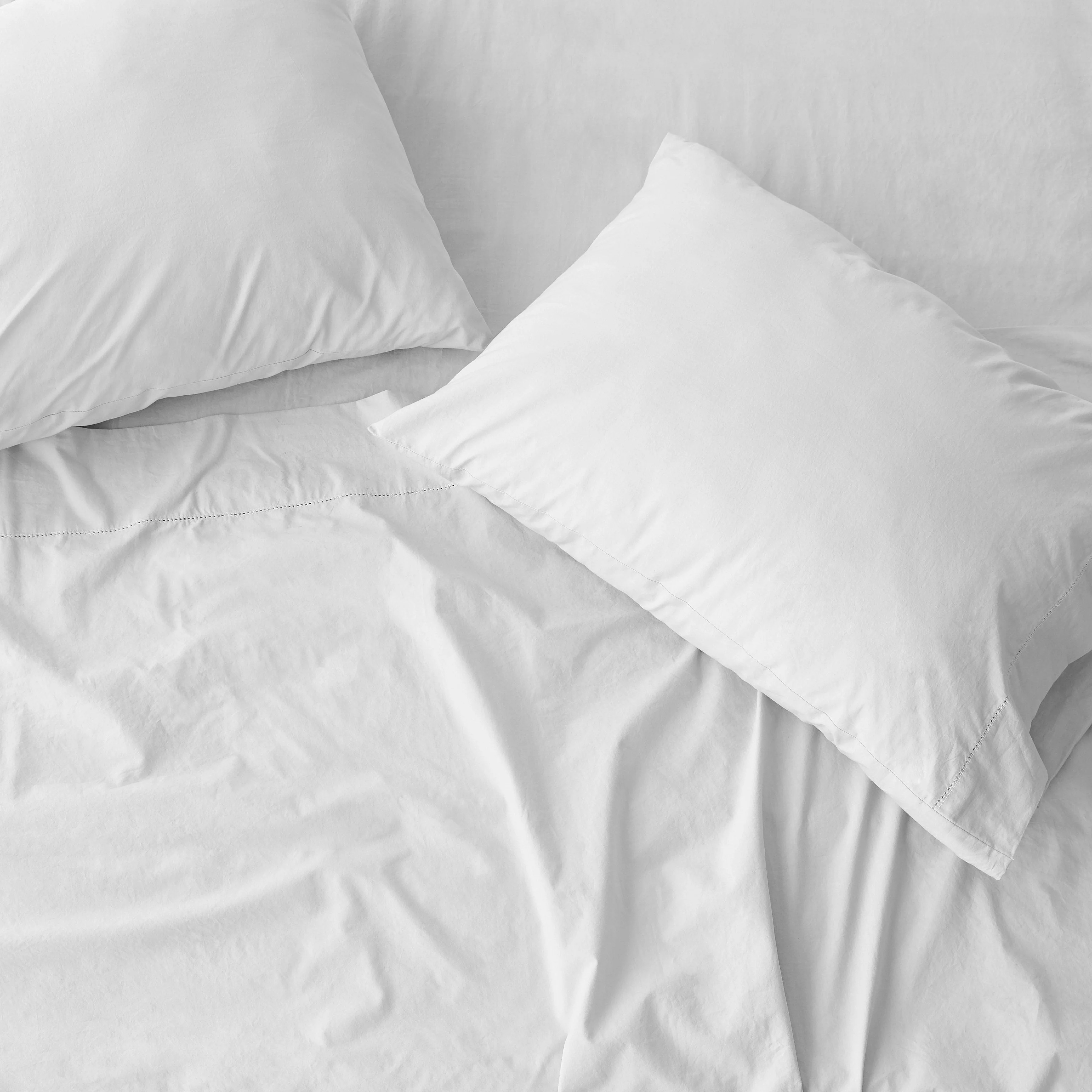 Organic Stonewashed Percale Sheet Set | The Citizenry