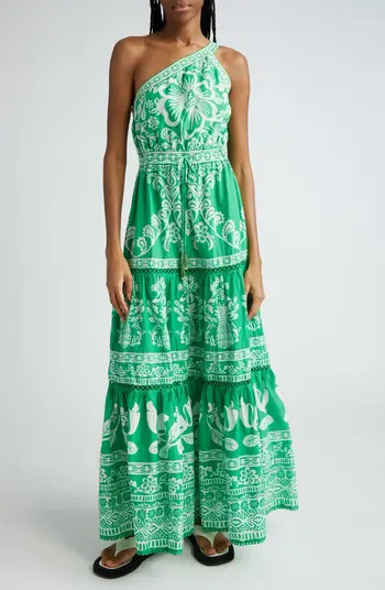 Sweet Garden One-Shoulder Tiered Maxi Dress | Nordstrom