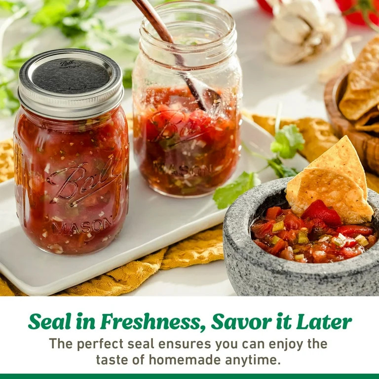 Ball 4 oz Mason Jars, Regular Mouth Quilted Canning Jars with Lids and Rings, 12-Pack Mini Glass ... | Walmart (US)