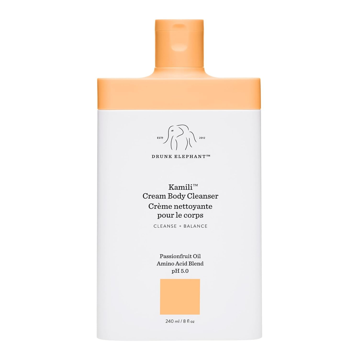 Drunk Elephant Kamili Cream Body Cleanser - 240 ml/8 fl oz - Sulfate-Free Body Wash - Clean Clini... | Amazon (US)