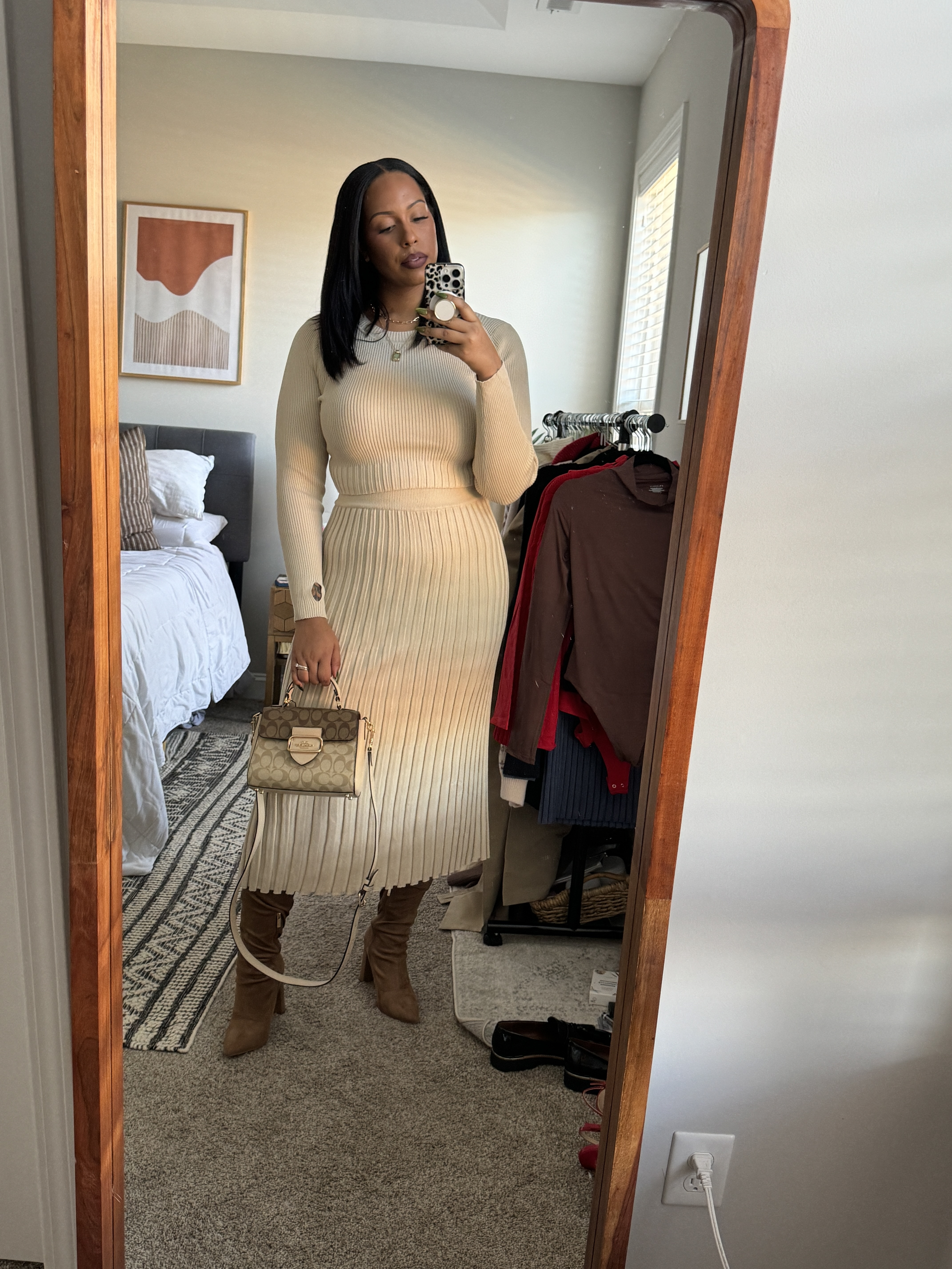 Amazon 2pc sweater/skirt set
You can size down. I’m wearing a medium and I’m usually like a Large

#LTKMidsize #LTKStyleTip #LTKFindsUnder50