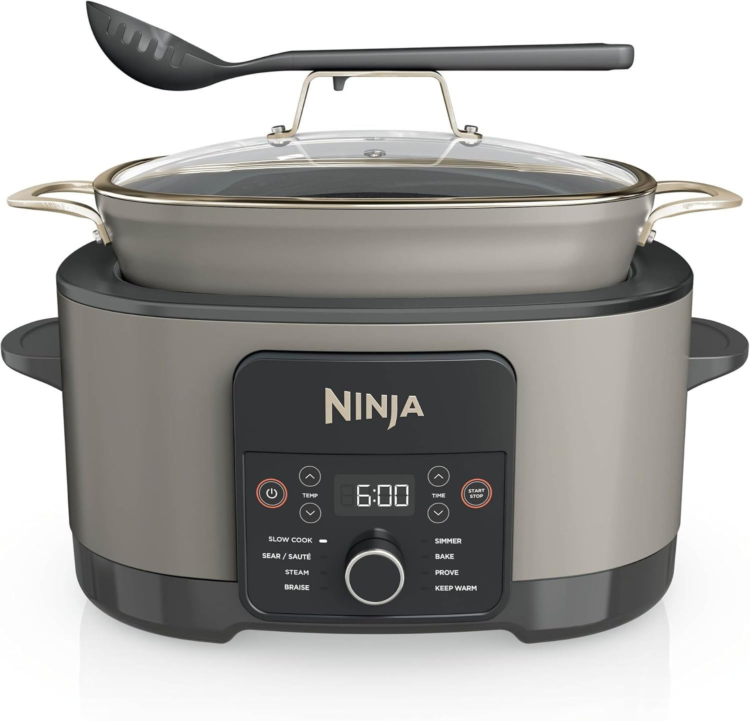 Ninja Foodi PossibleCooker, 8-in-1 8L Slow Cooker, Stone Gold MC1001UKSTGD | Amazon (UK)