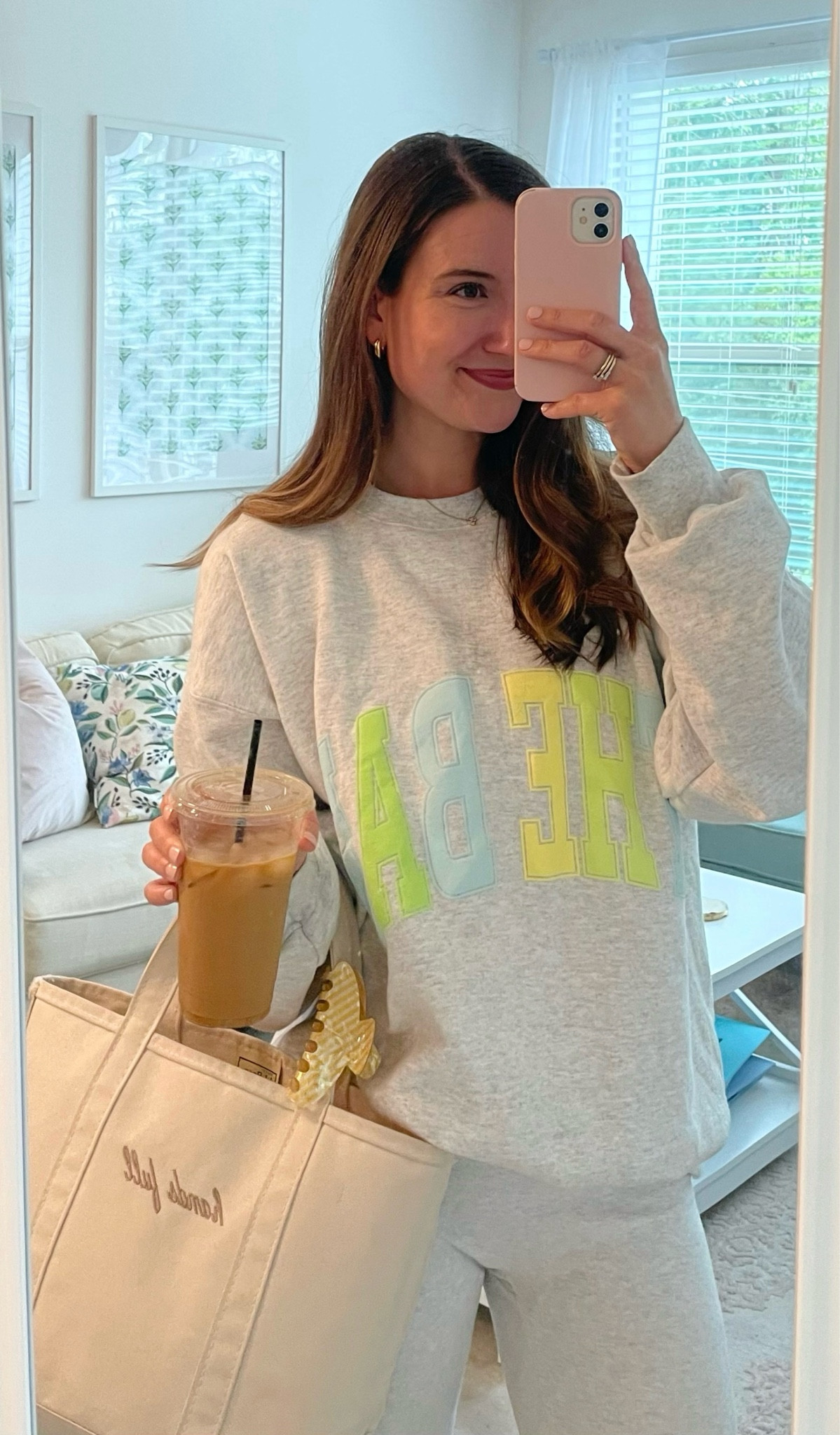 The Bar Citrus Fade 🍋🥝🥭 Wearing a size L for the perfect oversized fit, I’m 5’9” and typically wear an XS/S! Wearing a size S in their leggings, probably could have sized down to an XS  

#LTKU #LTKootd #LTKActive
