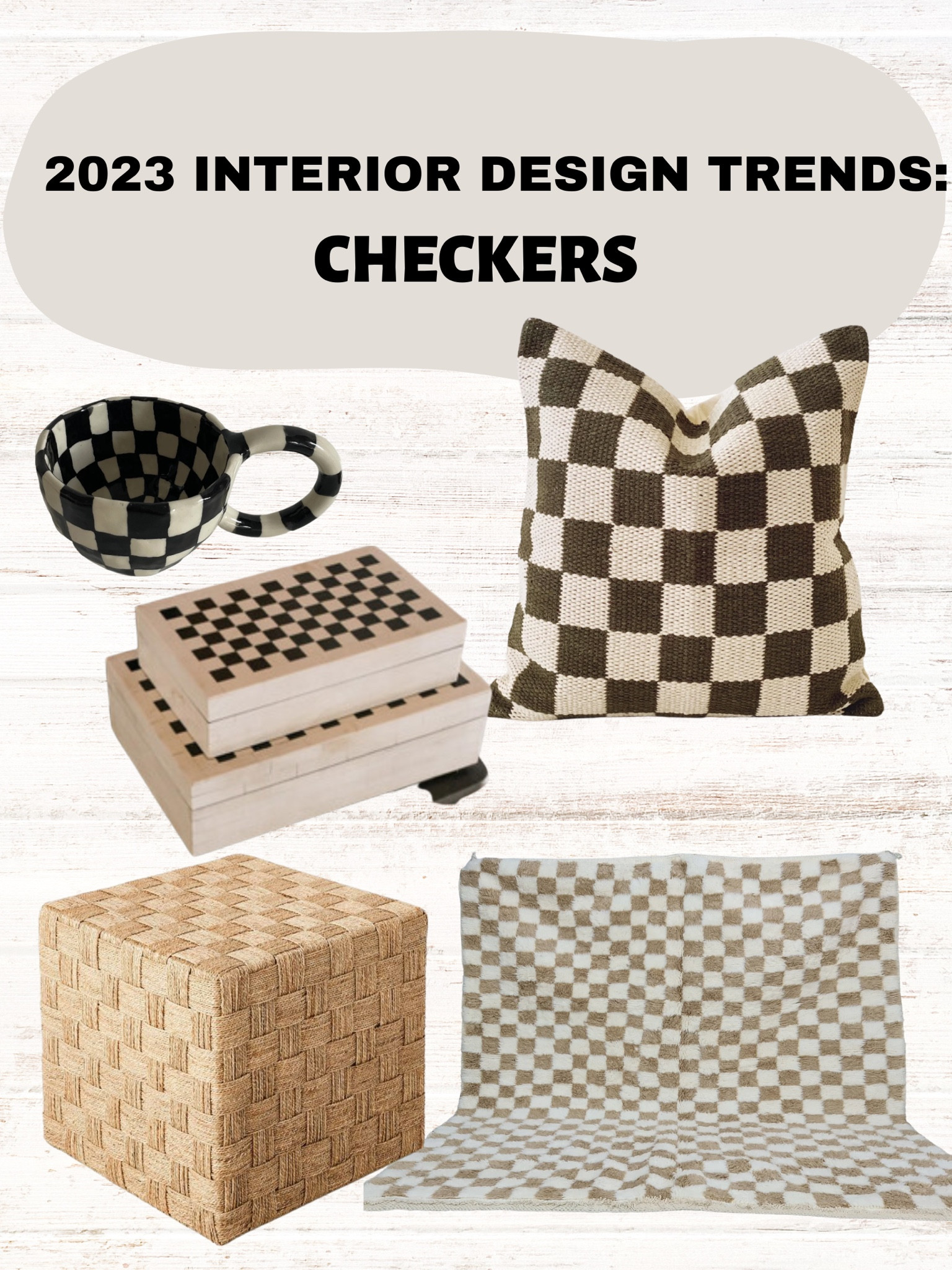 Checkers are a huge trend I’m seeing in 2023, that is super easy to incorporate for some added texture and interest in your home! I’ve rounded up some of my favorites here!

#LTKstyletip #LTKSeasonal #LTKunder100
