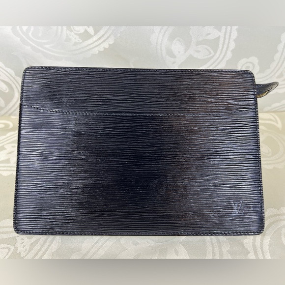 7031: Louis Vuitton Black Epi Leather Pochette Clutch Pouch | Poshmark