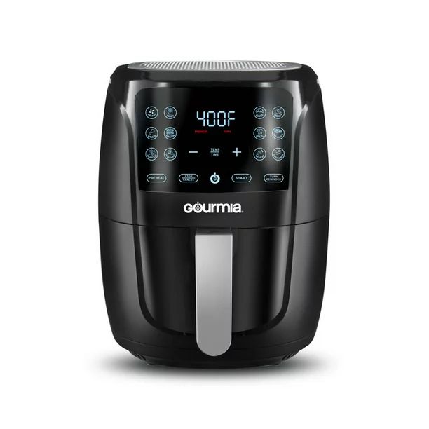 Gourmia 6-Quart Digital Air Fryer with Guided Cooking, Easy Clean, Black - Walmart.com | Walmart (US)