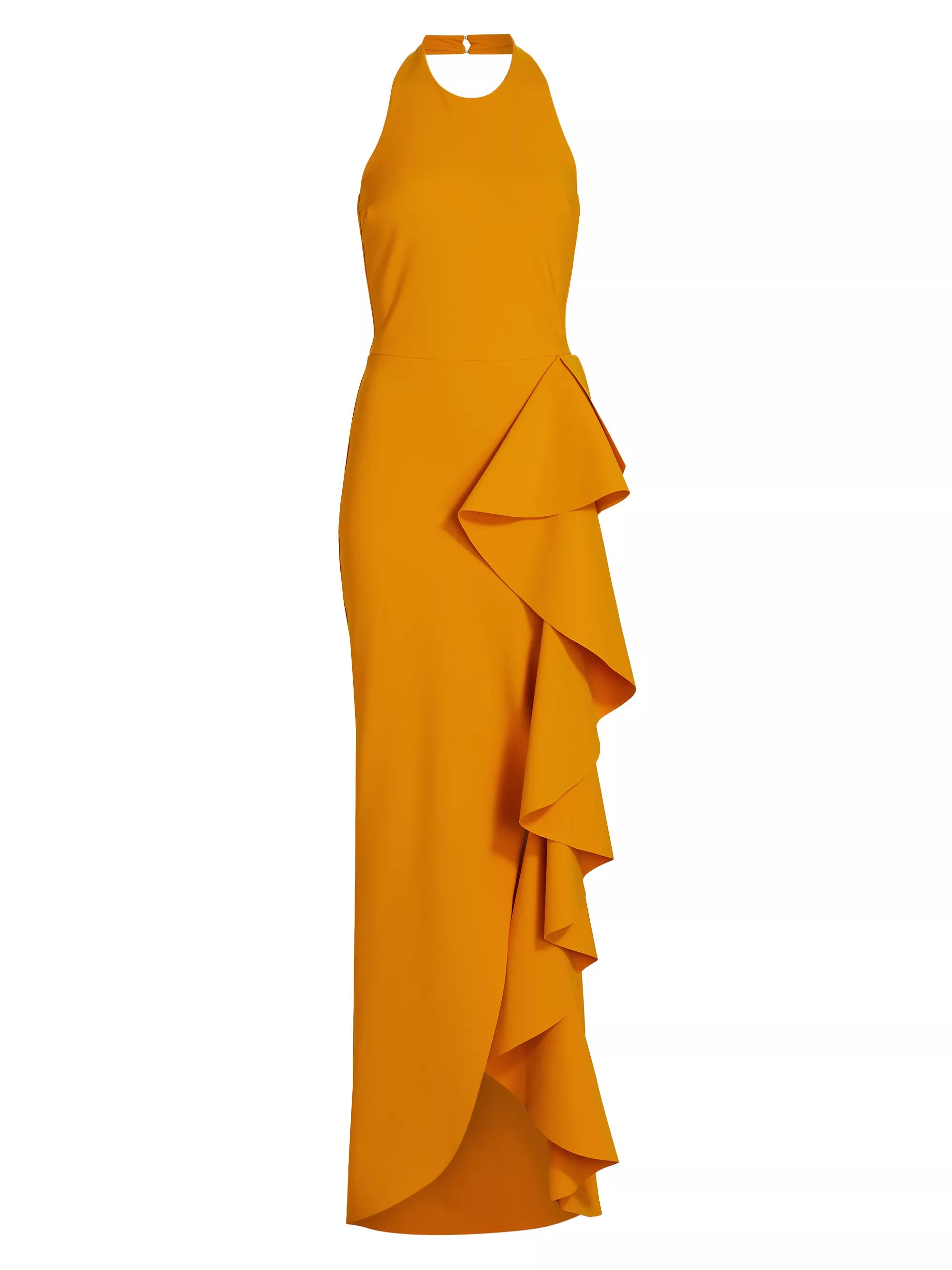 Thomas Ruffled Halter Gown | Saks Fifth Avenue