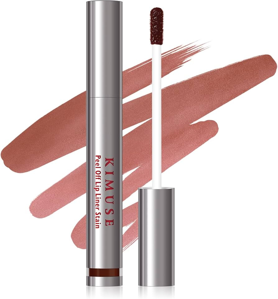 KIMUSE Peel Off Lip Liner Stain, Long Lasting Lip Tint Stain Peel Off, Waterproof, Transfer-Proof... | Amazon (UK)