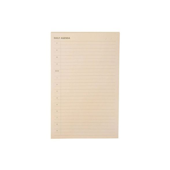 Post-it Spiral Subject Daily Planner Pad Light Peach | Target