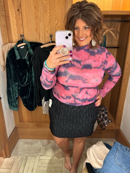 Pink Mesh Statement Top! Quilted Maeve skirt 
Anthro style
Anthropologie 
Outfit Inspo


#LTKmidsize #LTKSeasonal #LTKHoliday