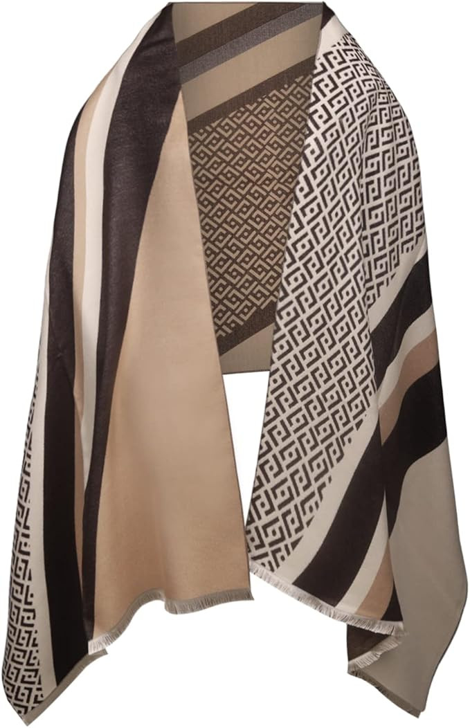 EXTREE Scarfs for Women Pashmina Silky Shawl Wrap for Evening Dressing Horse Scarf Blanket Open F... | Amazon (US)