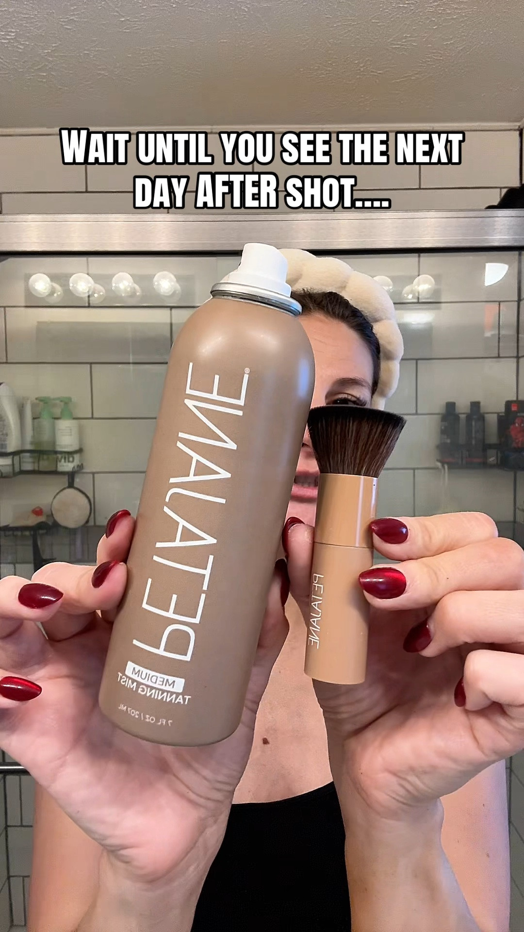 The most natural tan - montage tint but EVEN BETTER it dries in seconds and doesn’t stink! 
This is their spray (in shade medium) and it’s great for your face and touch ups! The body foam is great for full body application and bronzing color. 

Also love that it’s clean skin friendly and uses organic DHA  

#LTKBeauty #LTKgrwm #LTKselfcare