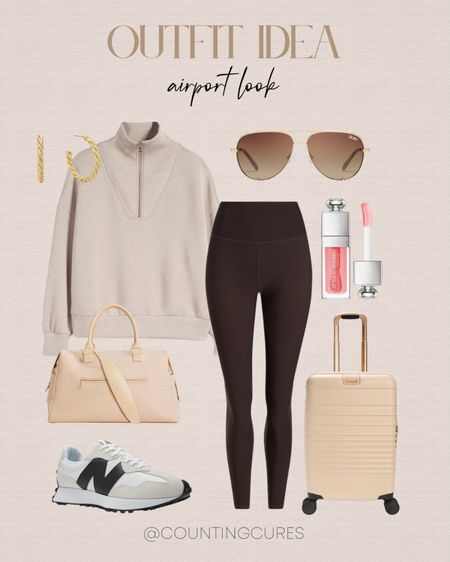 Here's an airport outfit inspo for your next vacation trip! 
#nordstromfinds #travellook #capsulewardrobe #casuallook

#LTKshoecrush #LTKtravel #LTKstyletip