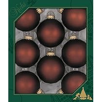 Christmas By Krebs 2 5/8" (67mm) Seamless Glass Ornament [8 Pieces], Solid Color Designer Heirloo... | Amazon (US)