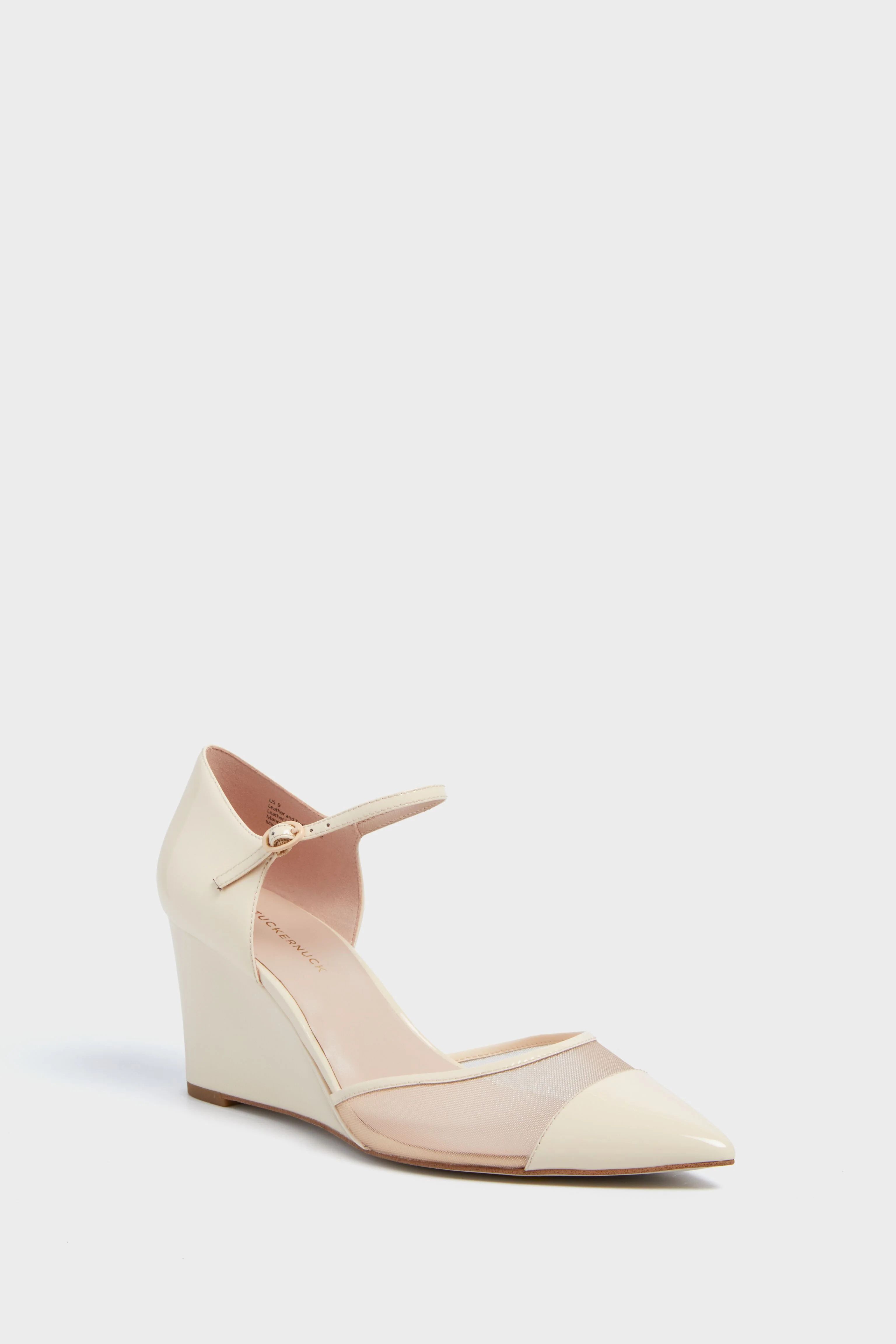 Ivory Patent Darcy Wedges | Tuckernuck (US)