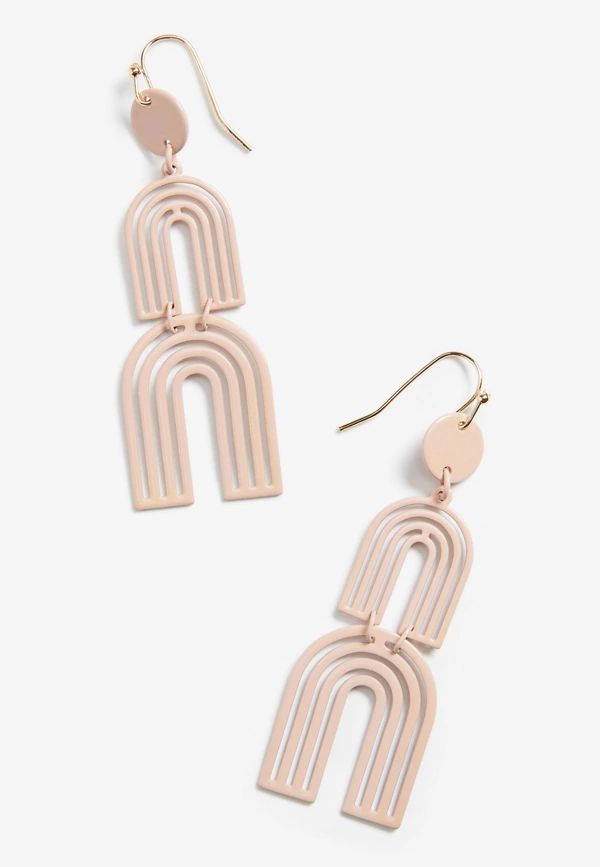 Pink Rainbow Linear Earrings | Maurices