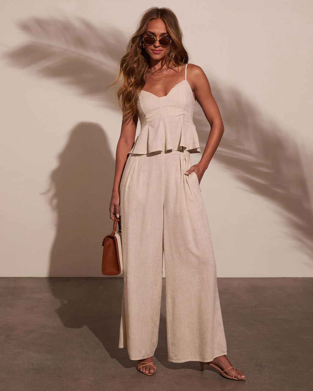 Pipper Pleated Linen Pant | VICI