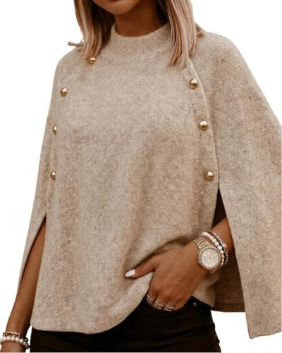 CHICME Women's Fall Knit Sweater Loose Fit Pullover | Amazon (US)