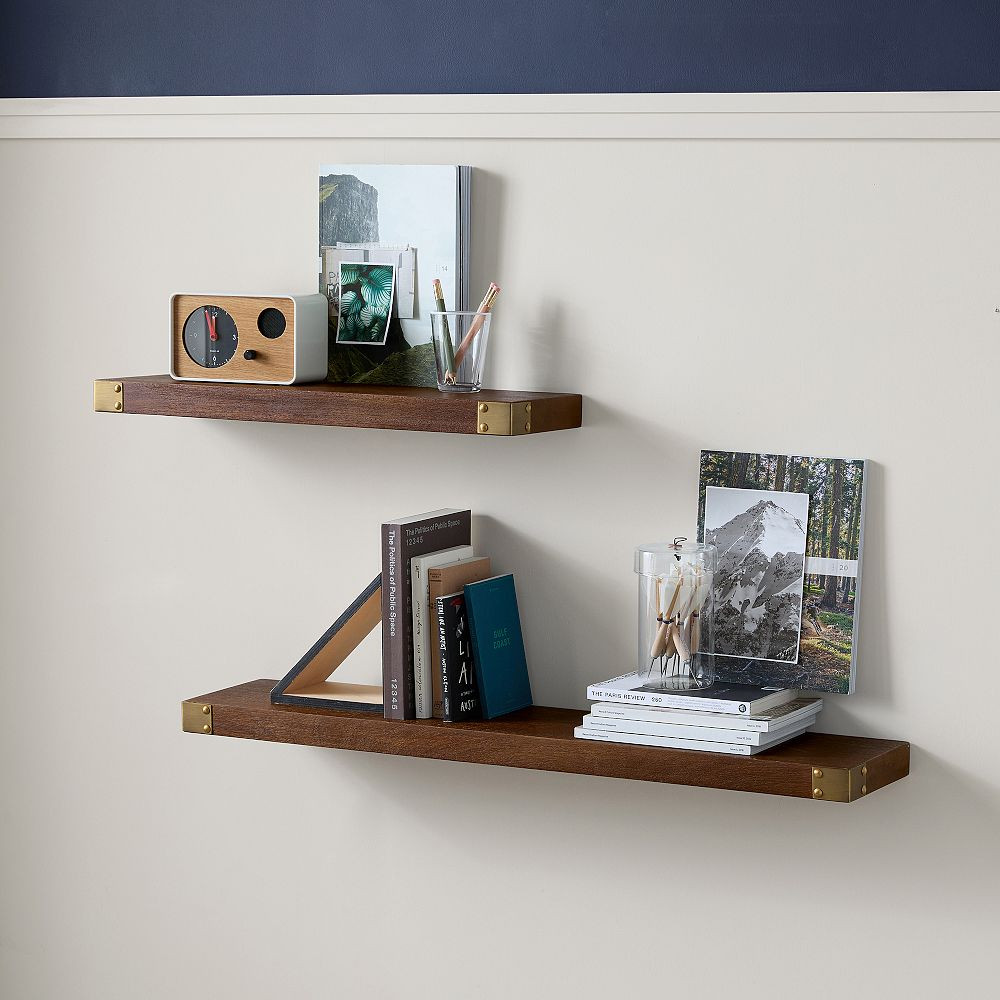 Campaign Floating Shelf Heritage (24"-36") | Pottery Barn Teen