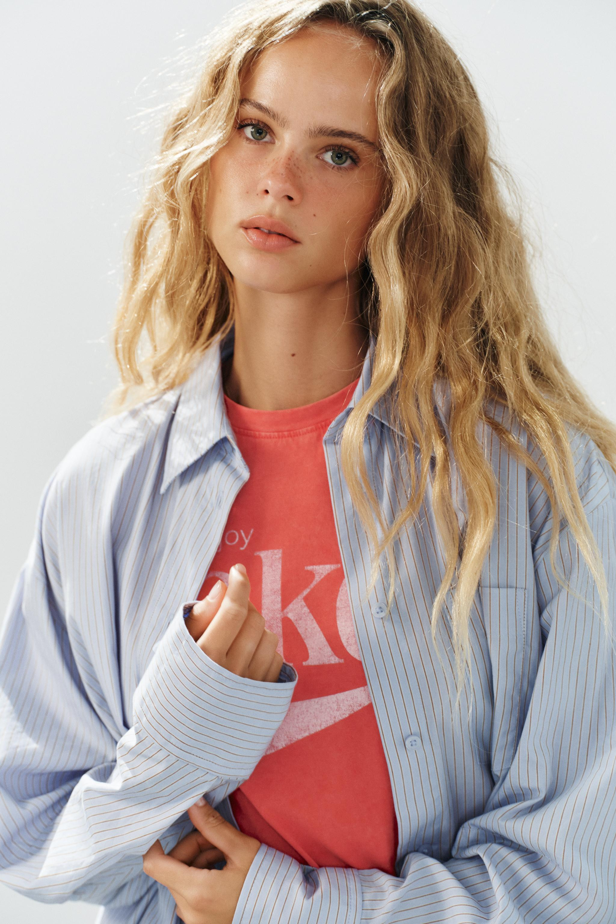 STRIPED OVERSIZE POCKET SHIRT | Zara UK