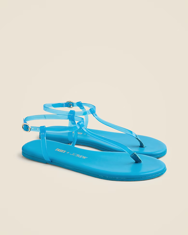 Limited-edition TKEES X J.Crew jelly sandals | J. Crew US