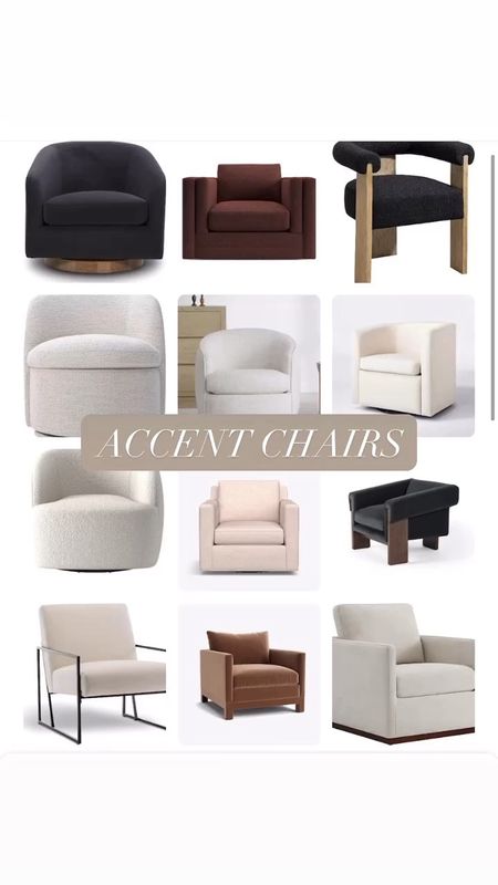 Accent chairs - neutral pieces for the living room and bedroom.

Natural, earthy, beige, white, black,  brown, gray, organic modern, transitional, farmhouse, armchair, barrel chair, swivel chair, boucle, McGee, Amazon home, Amazon finds, founditonamazon, budget,  affordable, sale, 

#LTKhome #LTKfamily #LTKstyletip