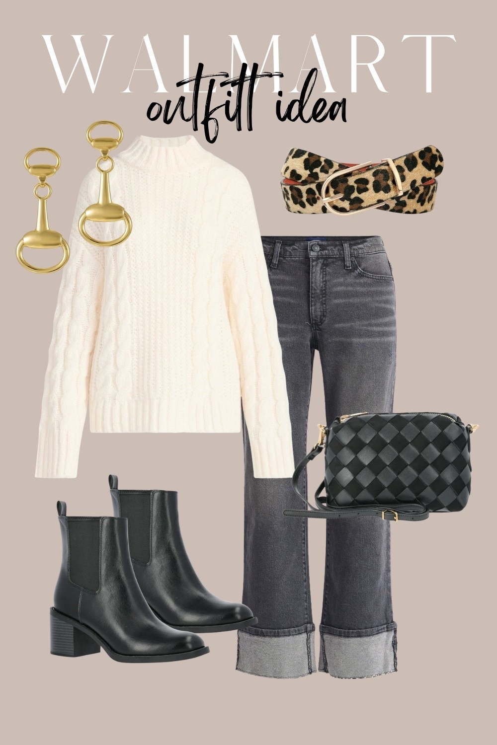 Walmart outfit idea
Washed black jeans, look for less, cable knit sweater, black boots

#LTKHoliday #LTKOver40 #LTKSeasonal