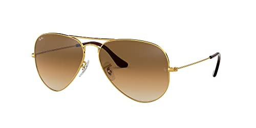 Ray-Ban RB3025 Classic Aviator Sunglasses, Gold/Brown Gradient, 58 mm | Amazon (CA)