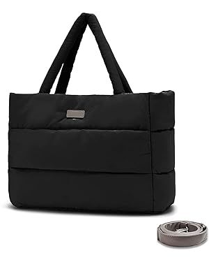 Vividora Puffer Tote Bag for Women,Large Quilted Puffy Shoulder Handbag Nylon Lightweight Puffer ... | Amazon (US)