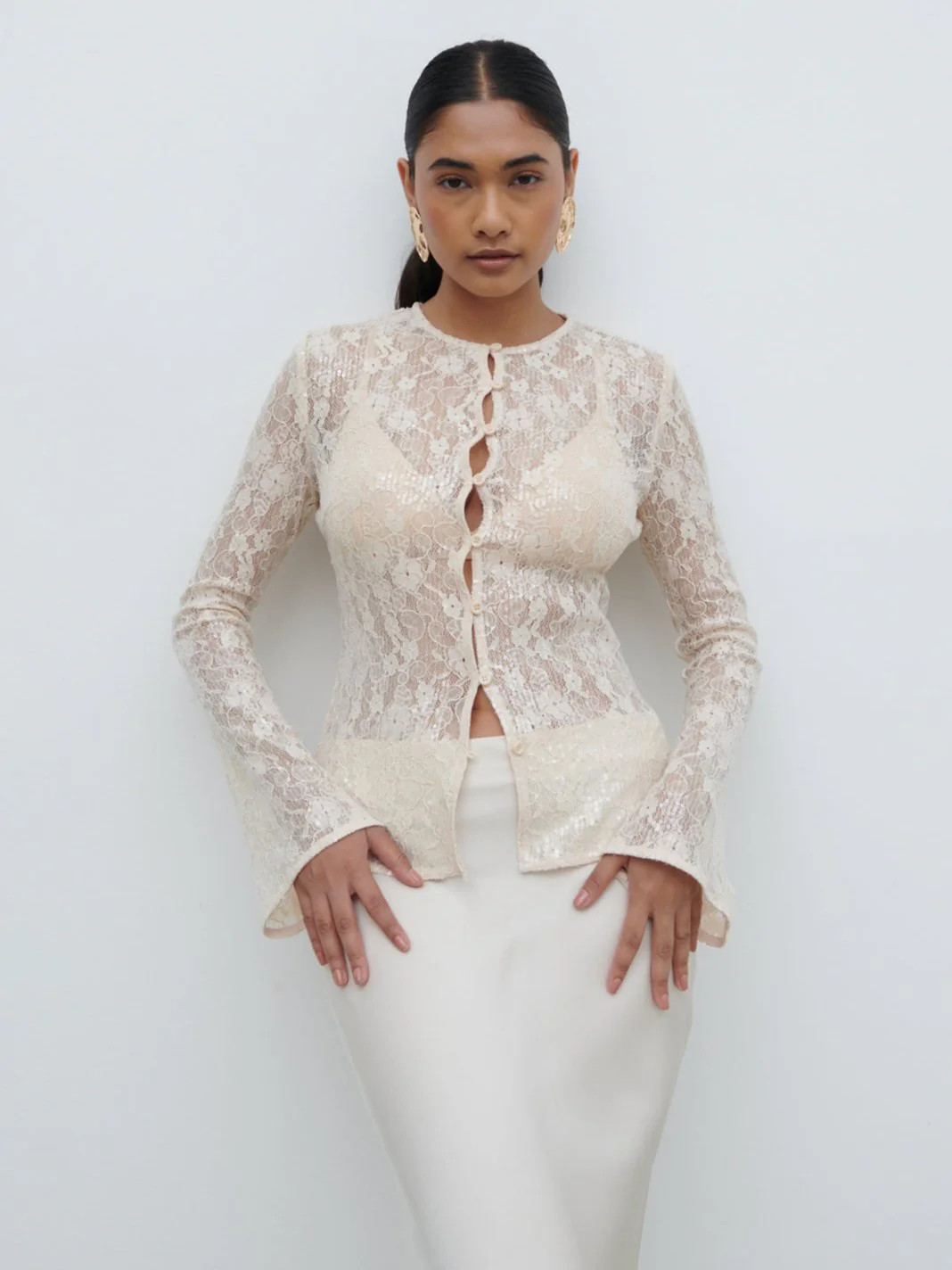 Tai Sequin Lace Cardigan | Pretty Lavish (UK)