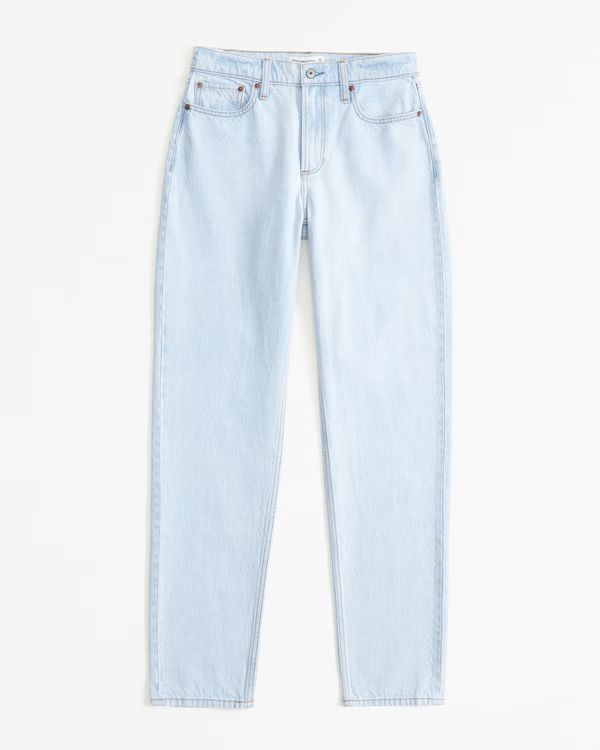 Women's Low Rise Stacked Taper Jean | Women's New Arrivals | Abercrombie.com | Abercrombie & Fitch (US)