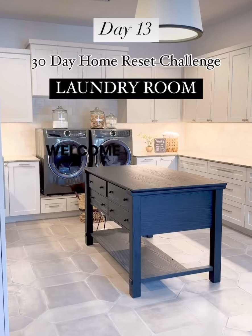 Day 13- Laundry room!

✔️Grab a black trash bag for donations 
✔️white trash bag for trash 
✔️basket for things that don’t belong in the room
⏰ set your timer for 30 minutes

And let’s go! 

1. Do you have a mismatched socks graveyard that lives in your laundry room? Unless it’s your very favorite pair of socks and you just know you’re going to find the match, let’s let it go!

2. Do you have clothing that you’ve tried multiple times to get the stains out still haven’t been successful? Time to let it go!

3. Do you have items that don’t belong in this room? Toss them in the basket and put them away after the session.

4. Do you have vacuum parts in here that go to a vacuum that you don’t even own anymore? I feel like this happens in every home, haha! Let’s let those go!

5. Anything that you haven’t used in 6 to 12 months, let it go!

6. All cleaning products that are so dusty they need to becleaned themselves? 😂 let those go!

be sure to check out the link in our bio for today’s favorite laundry products, and we’ll see you tomorrow! 

#LTKWatchNow #LTKHome #LTKStyleTip
