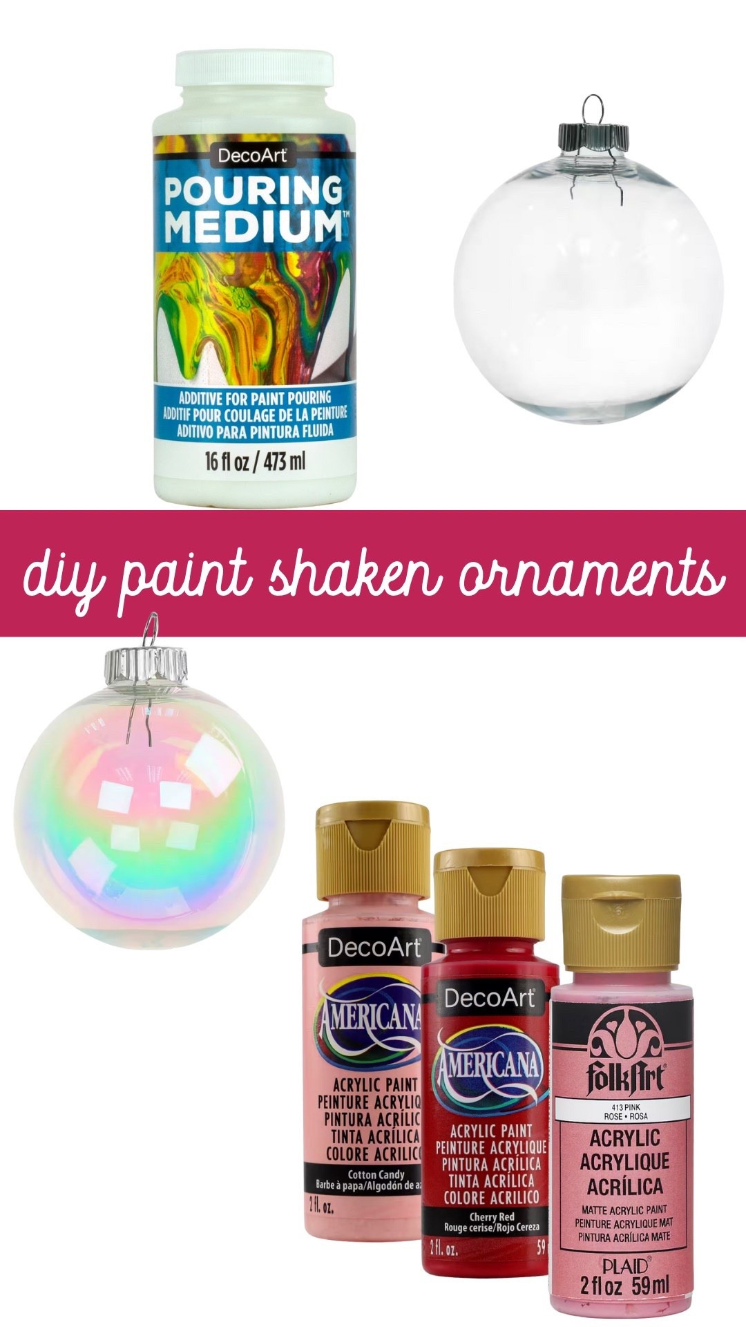 Paint shaken ornament supplies, diy ornament supplies 

#LTKSeasonal #LTKFamily #LTKHoliday