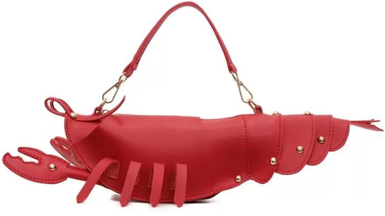 Cute 3D Lobster Shoulder Bag Crossbody Bag, Novelty Purse, Unique Animals Shaped Handbag for Wome... | Amazon (US)