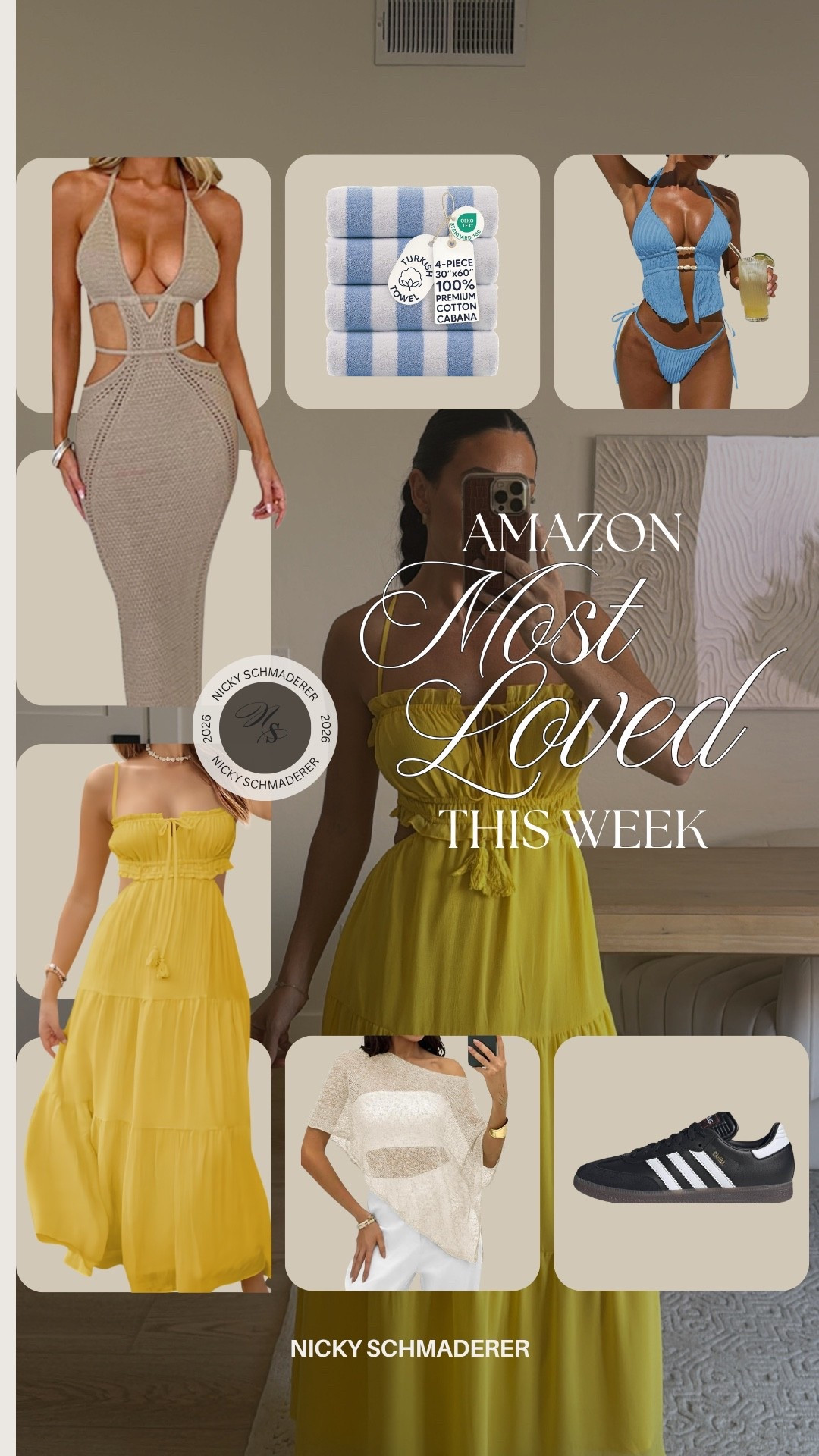 Your favorites from Amazon this week! 
Crochet swim coverup 
Pool towels 
Yellow maxi dress 
Cape top 
Bikini

#LTKootd #LTKSeasonal #LTKTravel