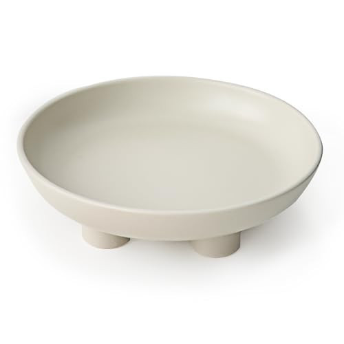 LFILONRO Fruit Bowl, Large Fruit Bowl For Kitchen Counter, Pedestal Ceramic Fruit Bowl For Table Countertop, Decorative Fruit Bowls For Home Decor | Amazon (US)