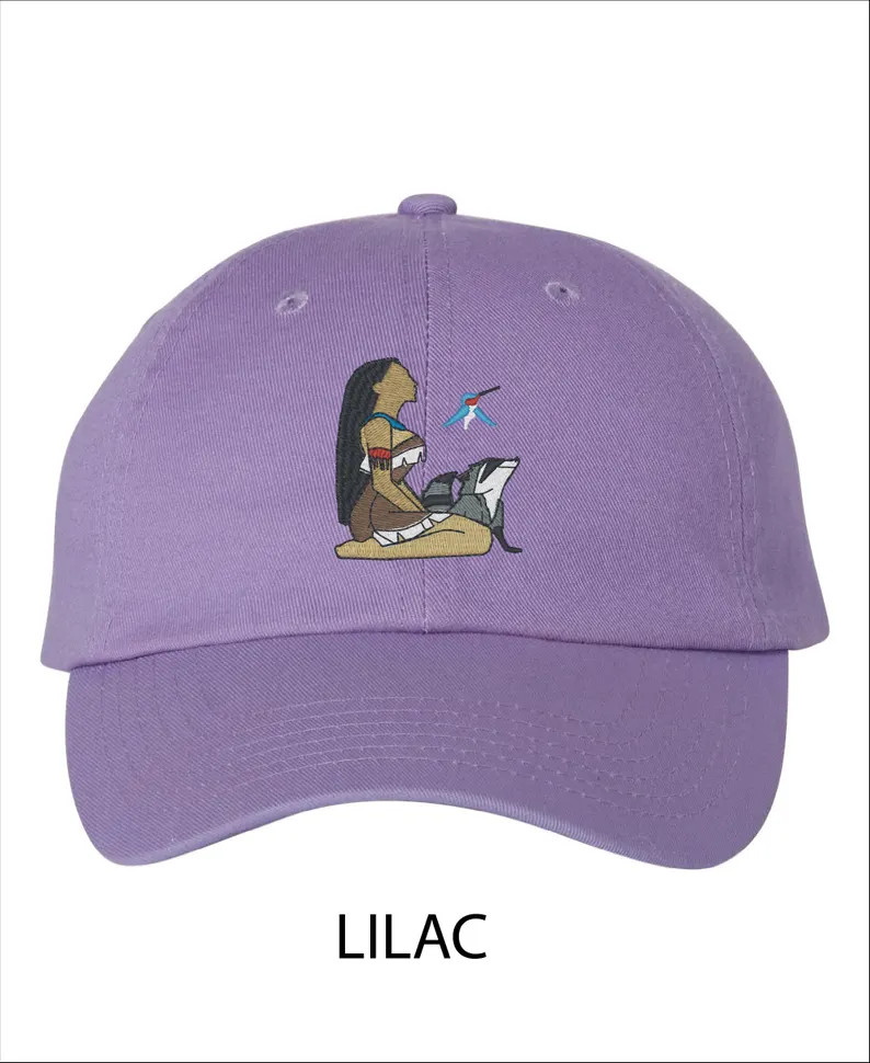 Embroidered Pocahontas, Meeko and Flit Disney Baseball Dad Cap - Adult and Youth Size Available -... | Etsy (US)