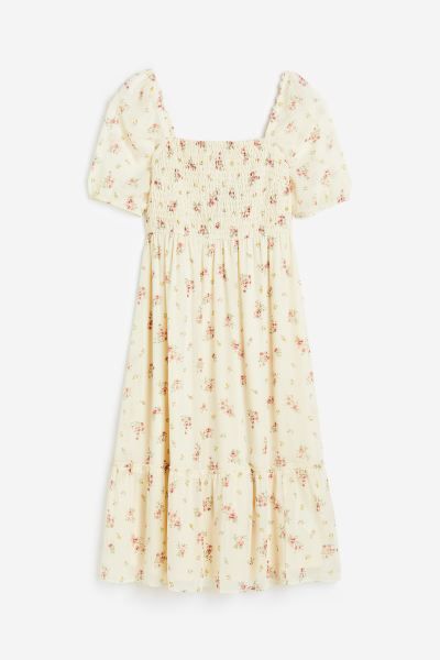 H&M+ Puff-sleeved Smocked Dress | H&M (US + CA)