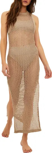 Holly Sheer Open Knit Cover-Up Dress | Nordstrom