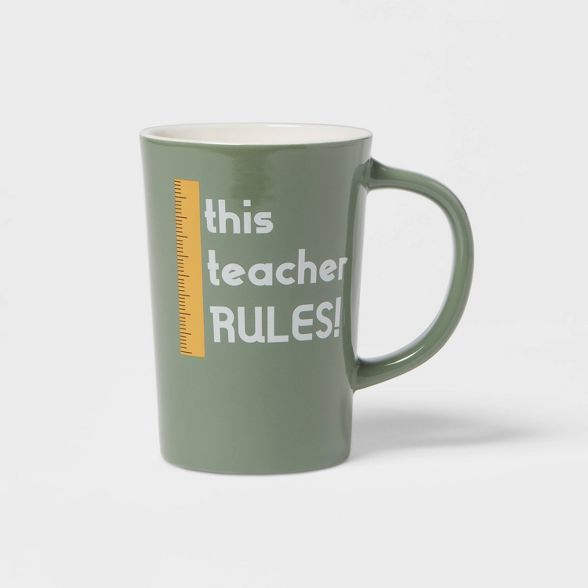 16oz Stoneware This Teacher Rules Mug - Room Essentials™ | Target