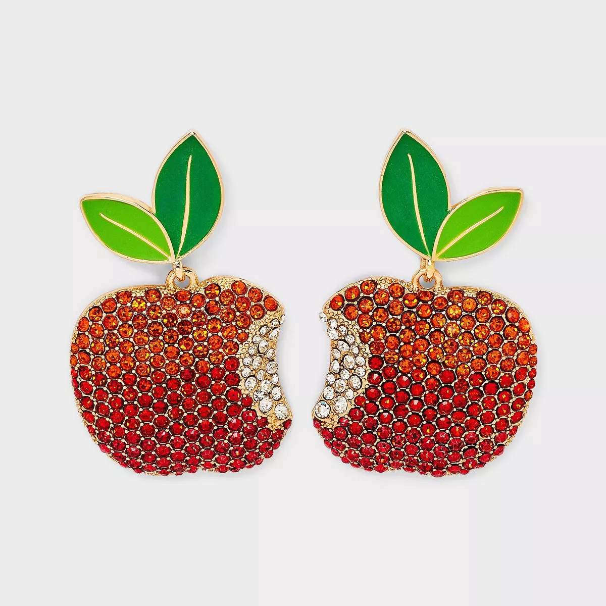 SUGARFIX by BaubleBar Hardcore Favorite Apple Statement Earrings - Red/Green | Target