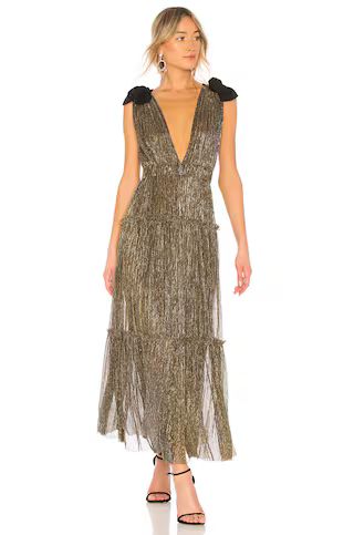 Sabina Musayev Ray Dress in Gold from Revolve.com | Revolve Clothing (Global)