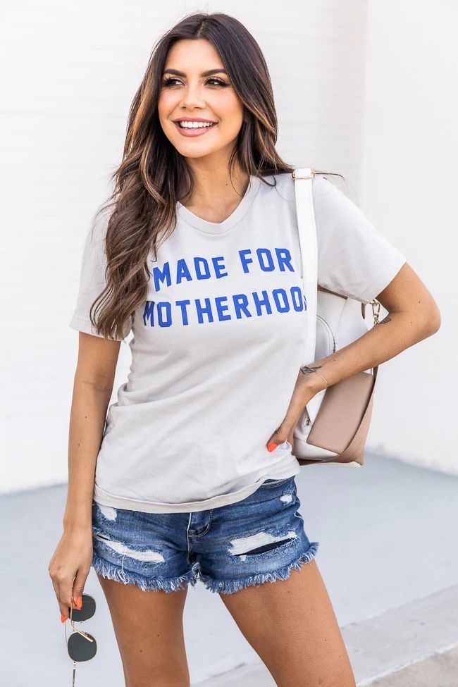 Made For Motherhood Cream Graphic Tee | Pink Lily