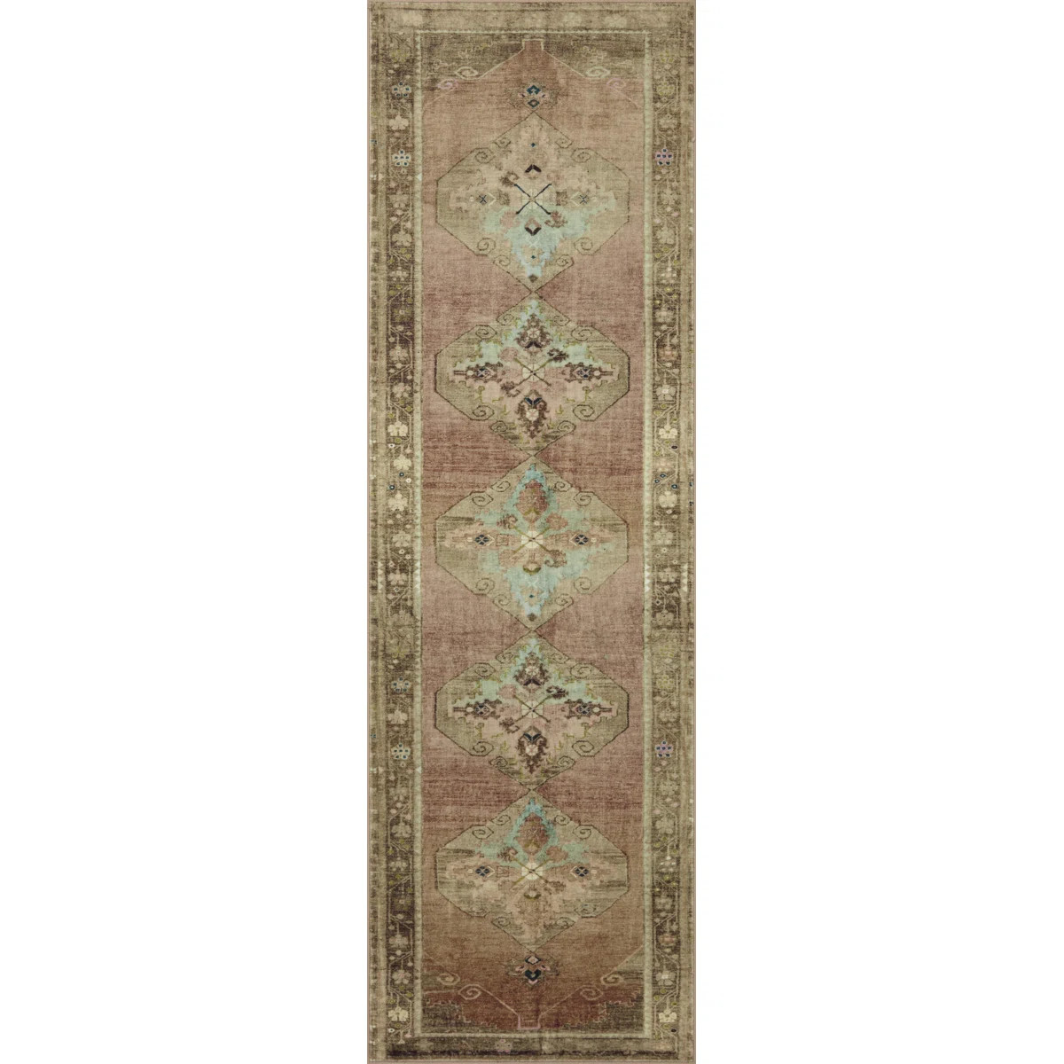 The Sinclair collection for Magnolia Home by Joanna Gaines x Loloi is power-loomed of polyester, ... | Wayfair North America