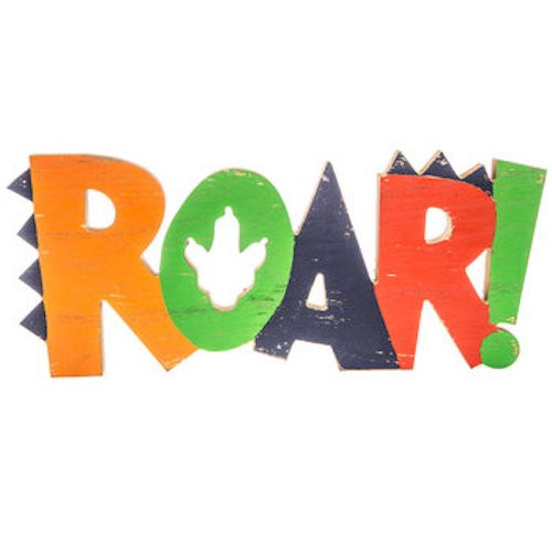 ROAR! Wood Wall Decoration Boys Room Kids Decor - Walmart.com | Walmart (US)