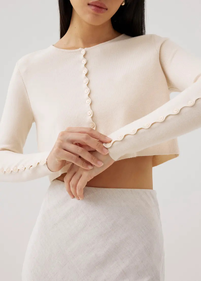 Jenny Crop Knit Cardigan Set | Love, Bonito USA
