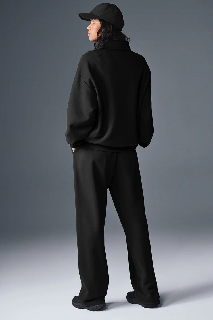 Accolade 1/4 Zip Pullover - Black | Alo Yoga (US)