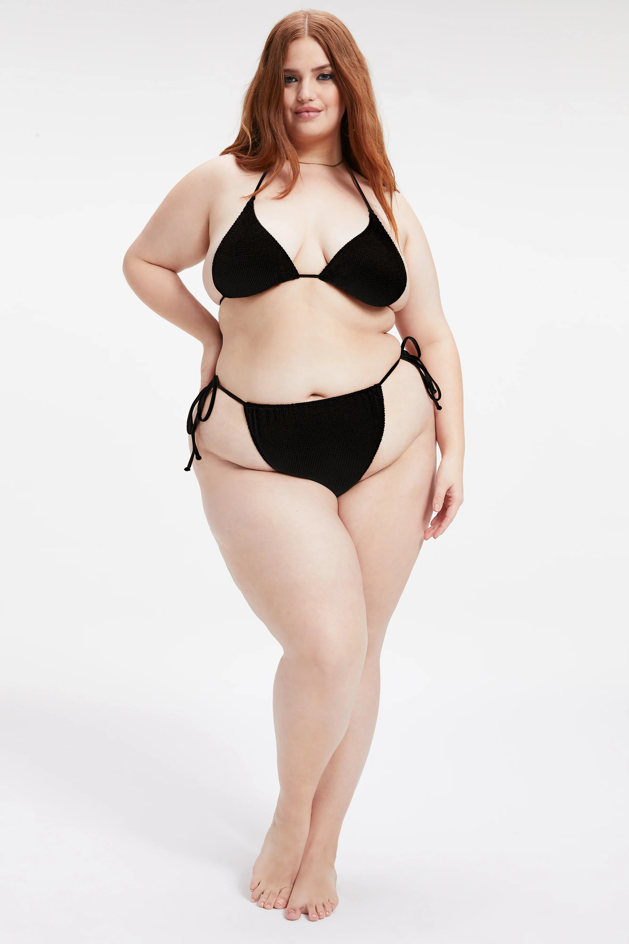 ALWAYS FITS TINY TIES BOTTOM | BLACK001 | Good American
