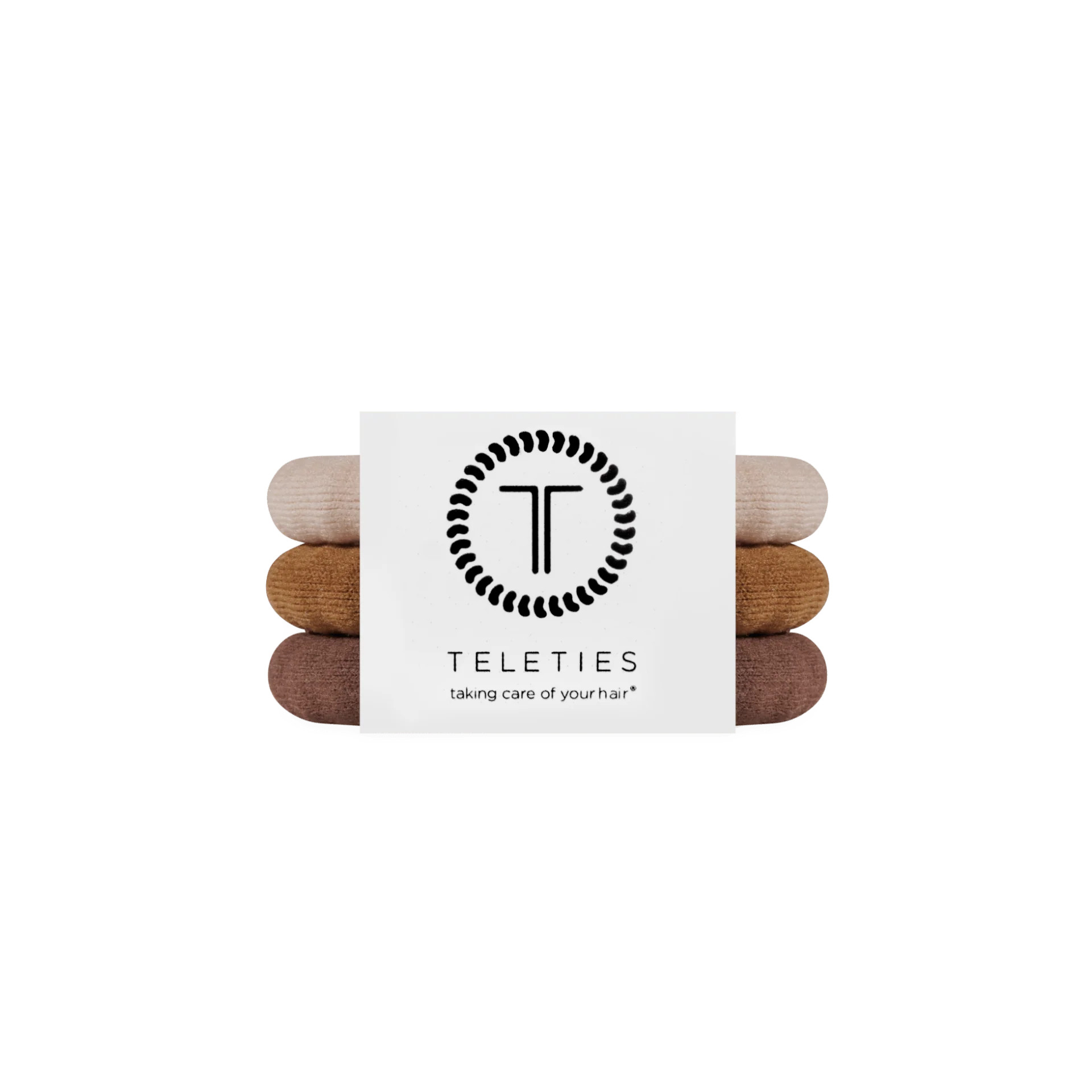 Espresso Yourself Small Nylon Hair Ties, 3 Pack | TELETIES | TELETIES
