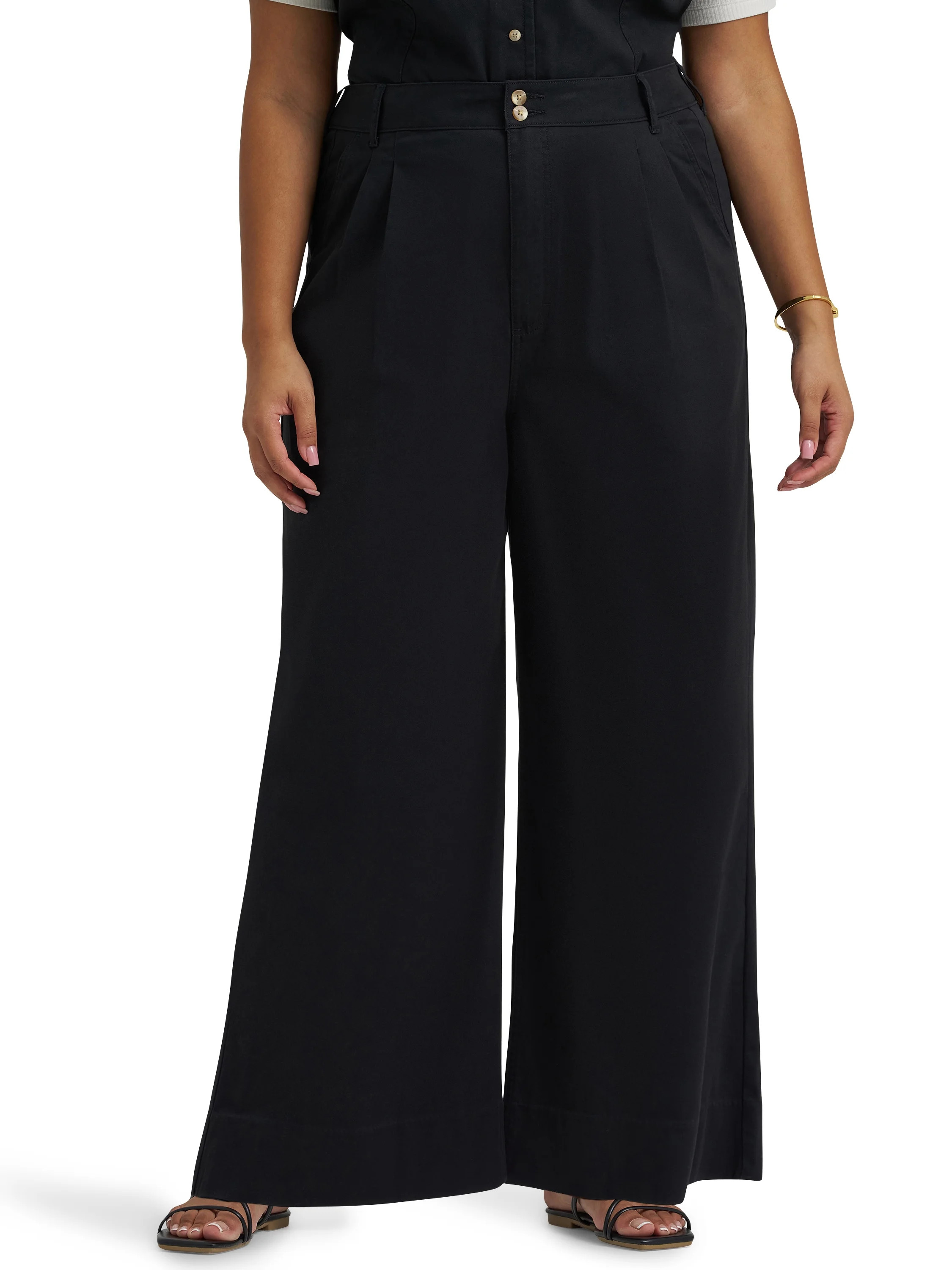 Lee® Women's Plus Heritage Loose Fit Trouser Pant, Sizes 16W-26W | Walmart (US)